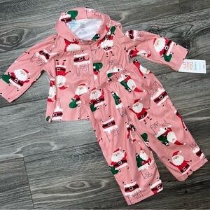 Carters Christmas holiday infant girls soft cozy pajamas set. 12 months